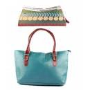 Seagreen Handbag + Banarsi Clutch